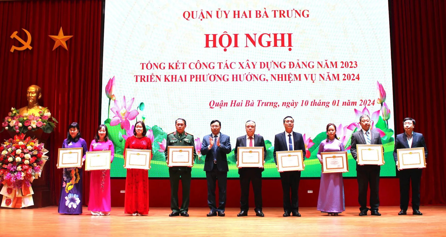 Quận Hai Bà Trưng: 4 chỉ tiêu công tác xây dựng Đảng vượt kế hoạch