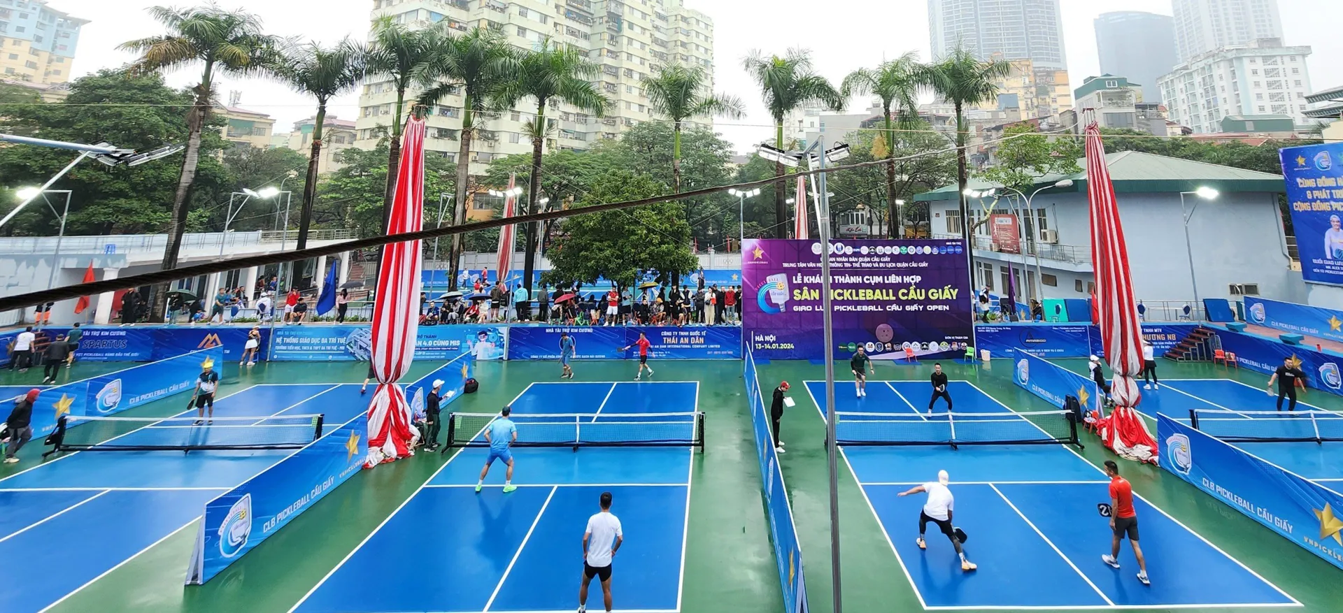 Cầu Giấy khánh thành cụm liên hợp sân Pickle ball lớn nhất miền Bắc