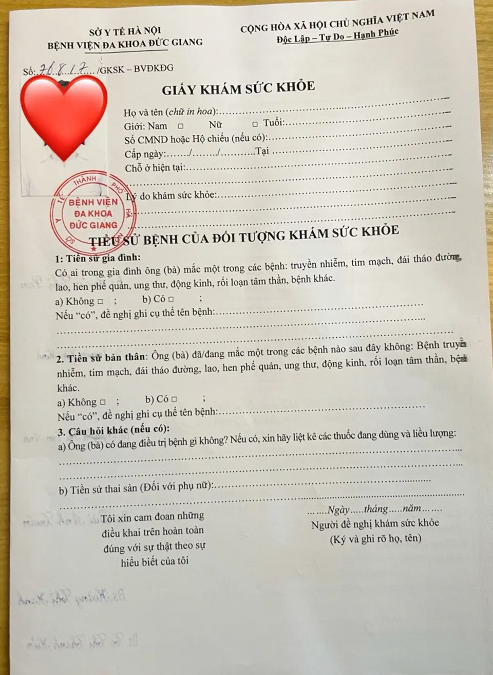 Lừa đảo, bán giấy khám sức khỏe mạo danh bệnh viện