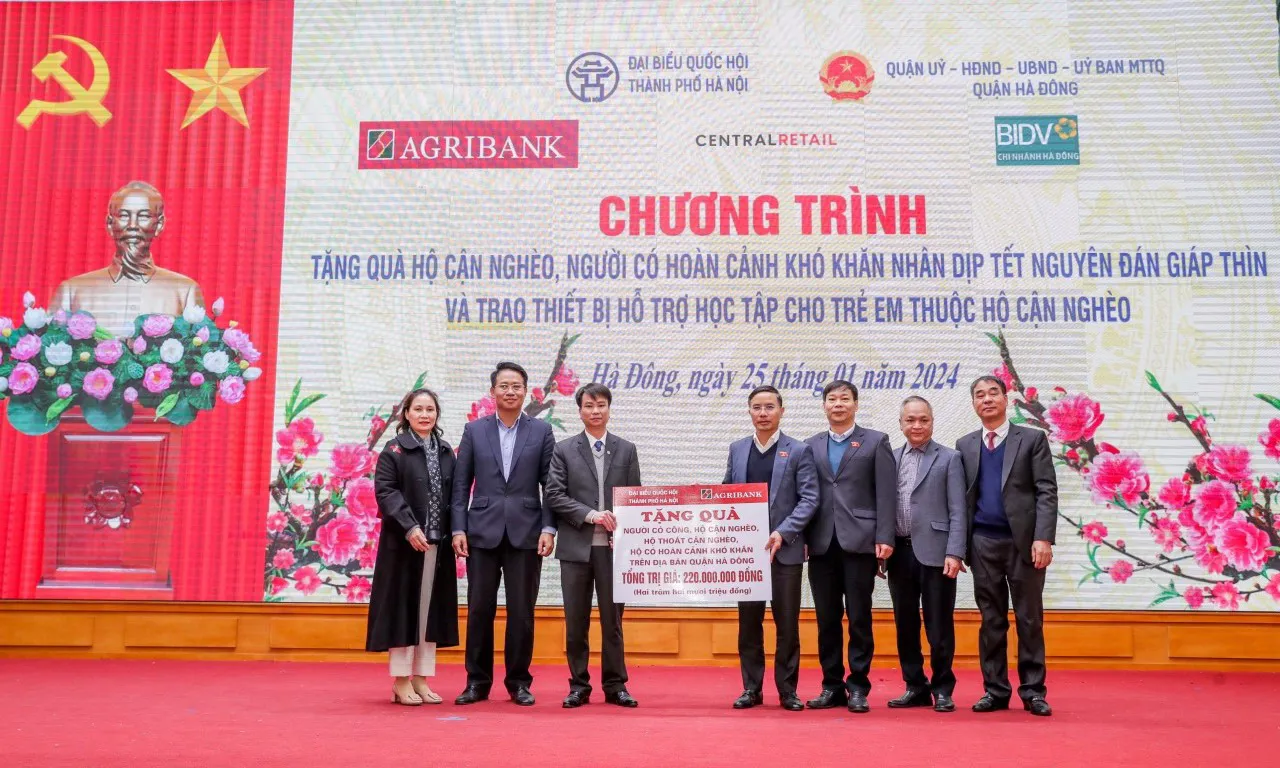 Agribank triển khai Chương trình chung tay vì người nghèo dịp Xuân Giáp Thìn