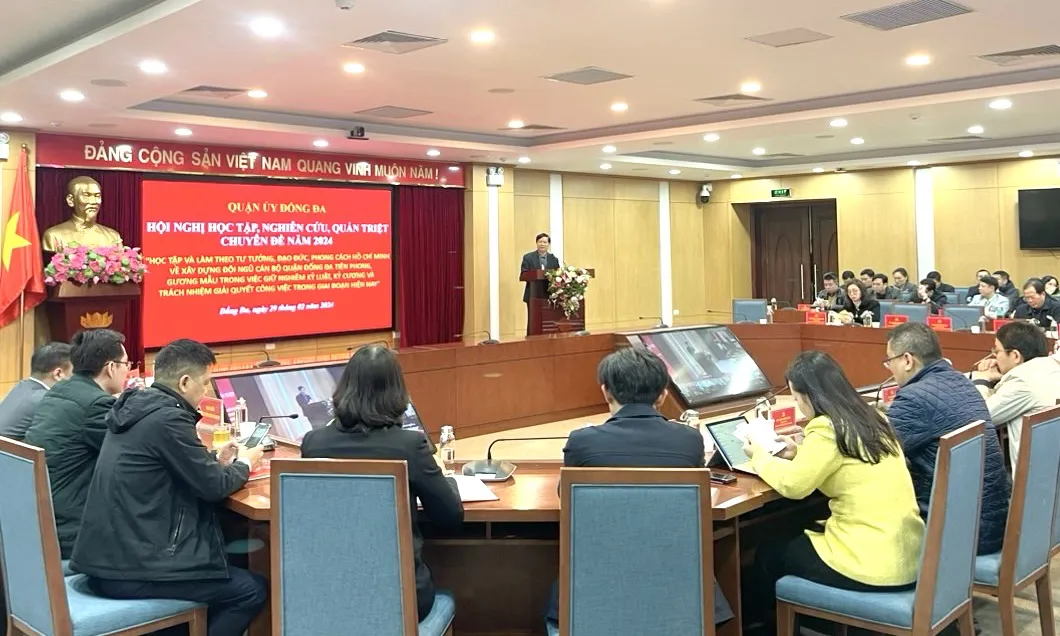 Quận Đống Đa quán triệt chuyên đề học tập, làm theo tư tưởng của Bác