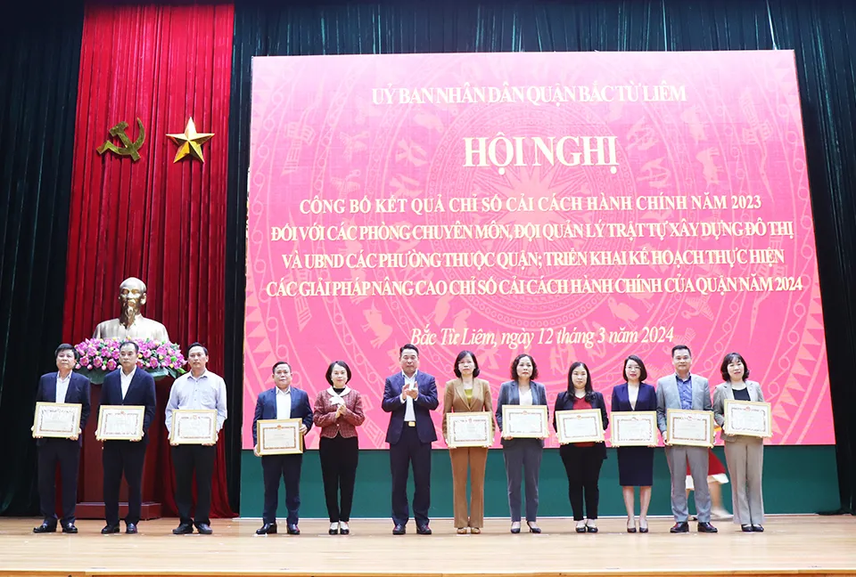 Bắc Từ Liêm đạt chỉ số cải cách hành chính 94,27%