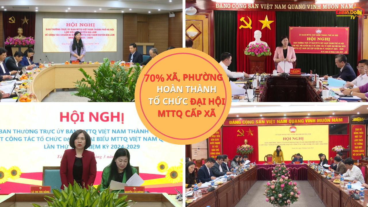 Hà Nội: Gần 70% xã, phường hoàn thành tổ chức đại hội MTTQ cấp xã