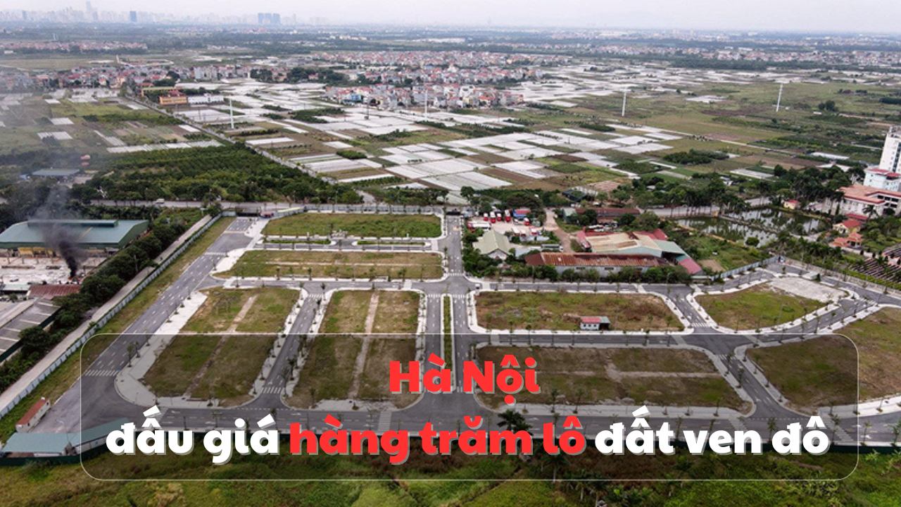 Hà Nội đấu giá hàng trăm lô đất ven đô