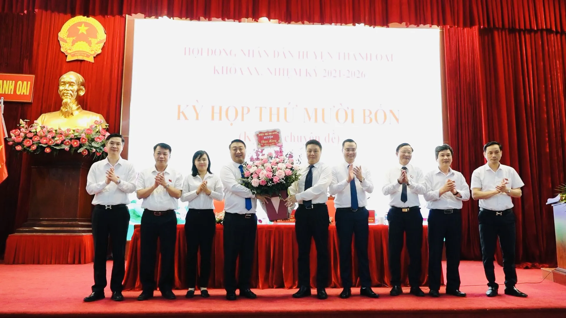 Ông Nguyễn Khánh Bình được bầu giữ chức Chủ tịch HĐND huyện Thanh Oai