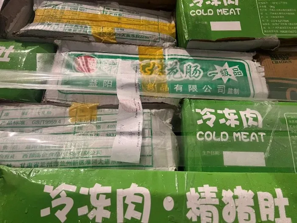 Tạm giữ nhiều hàng nội tạng động vật không rõ nguồn gốc xuất xứ