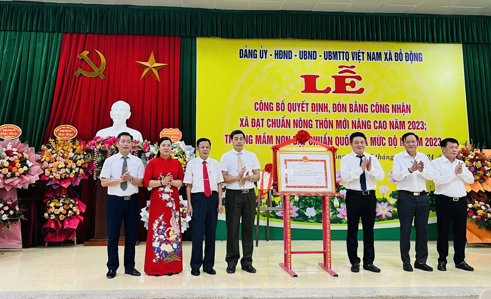 Huyện Thanh Oai: xã Đỗ Động đạt chuẩn nông thôn mới nâng cao