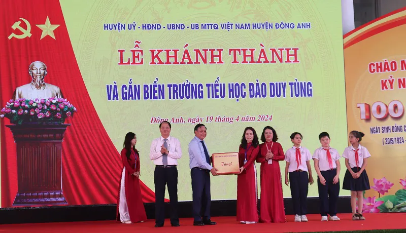 Đông Anh khánh thành 2 công trình mang tên đồng chí Đào Duy Tùng