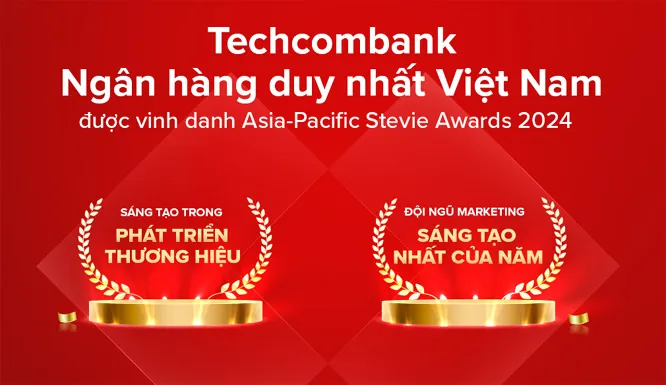 Techcombank được vinh danh 2 giải thưởng lớn