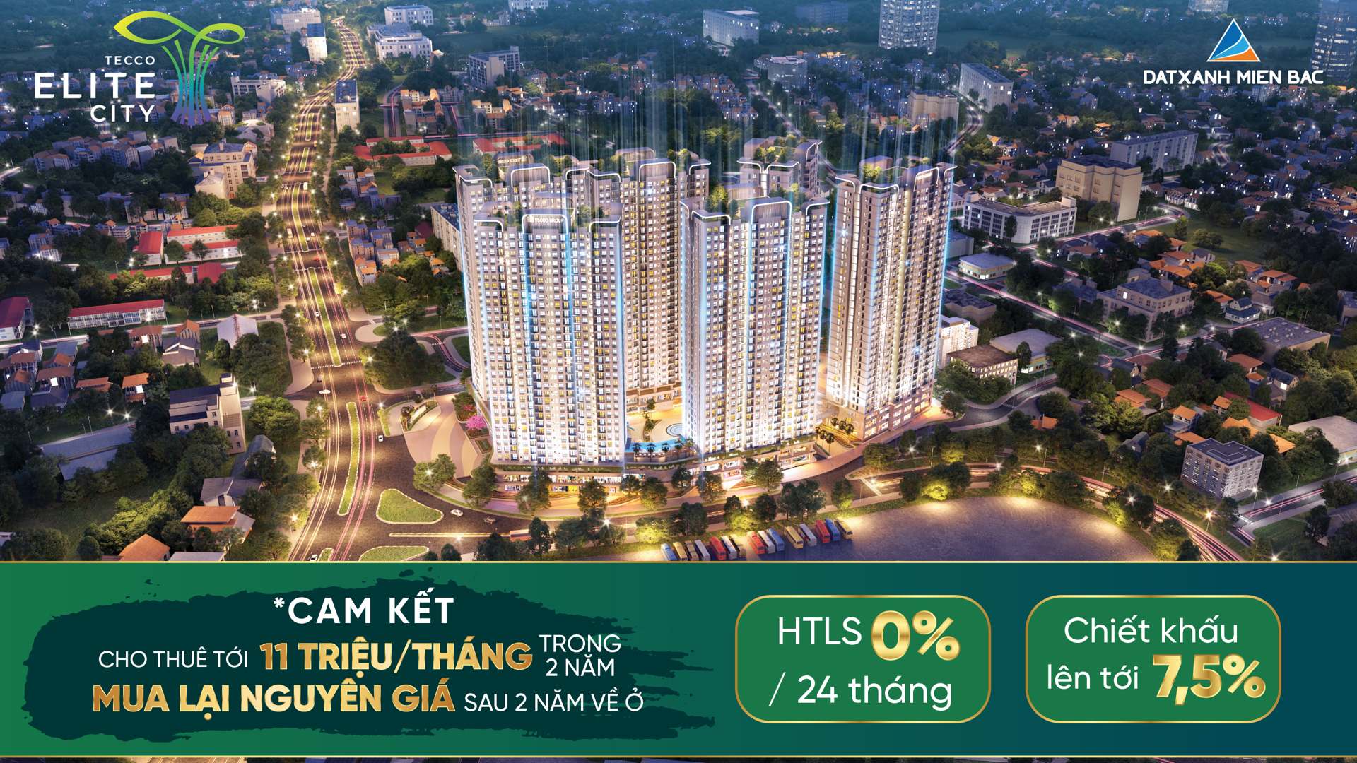 Cam kết cho thuê mức hấp dẫn nhất thị trường, Tecco Elite City  hút khách