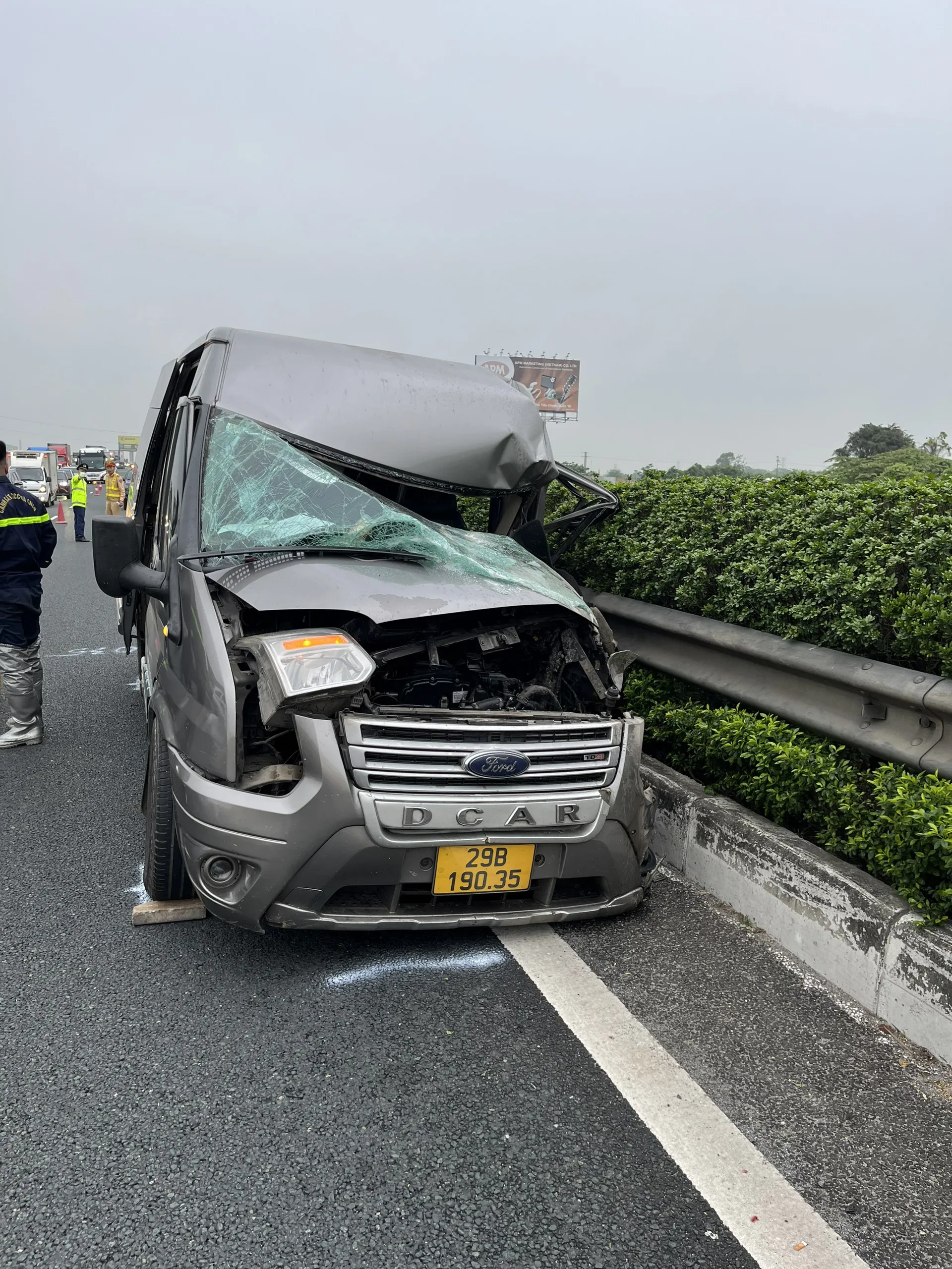 Công an Thường Tín kịp thời cứu lái xe vụ tai nạn trên đường cao tốc