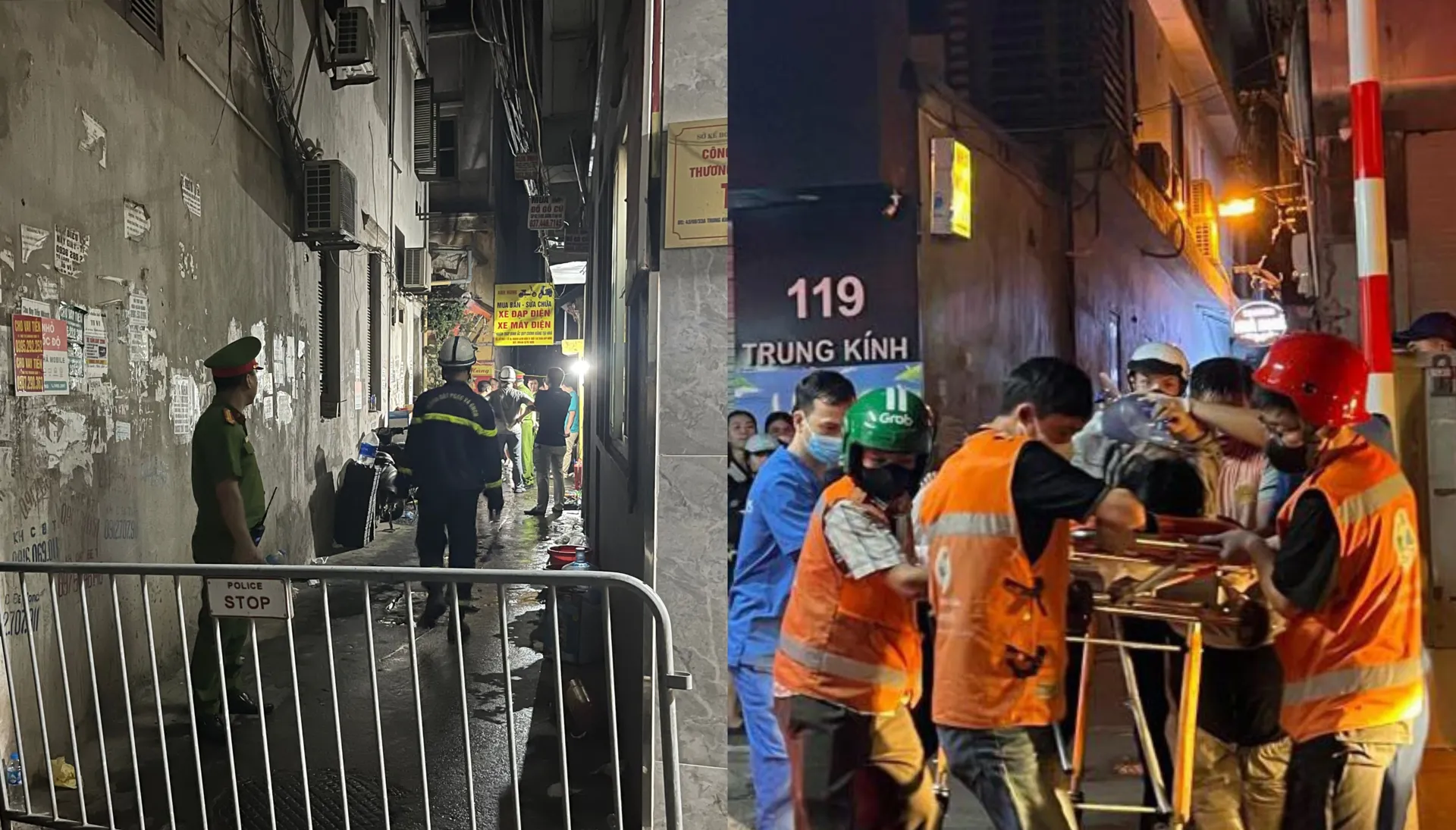 Hà Nội: Hiện trường vụ cháy nhà trọ ở phố Trung Kính