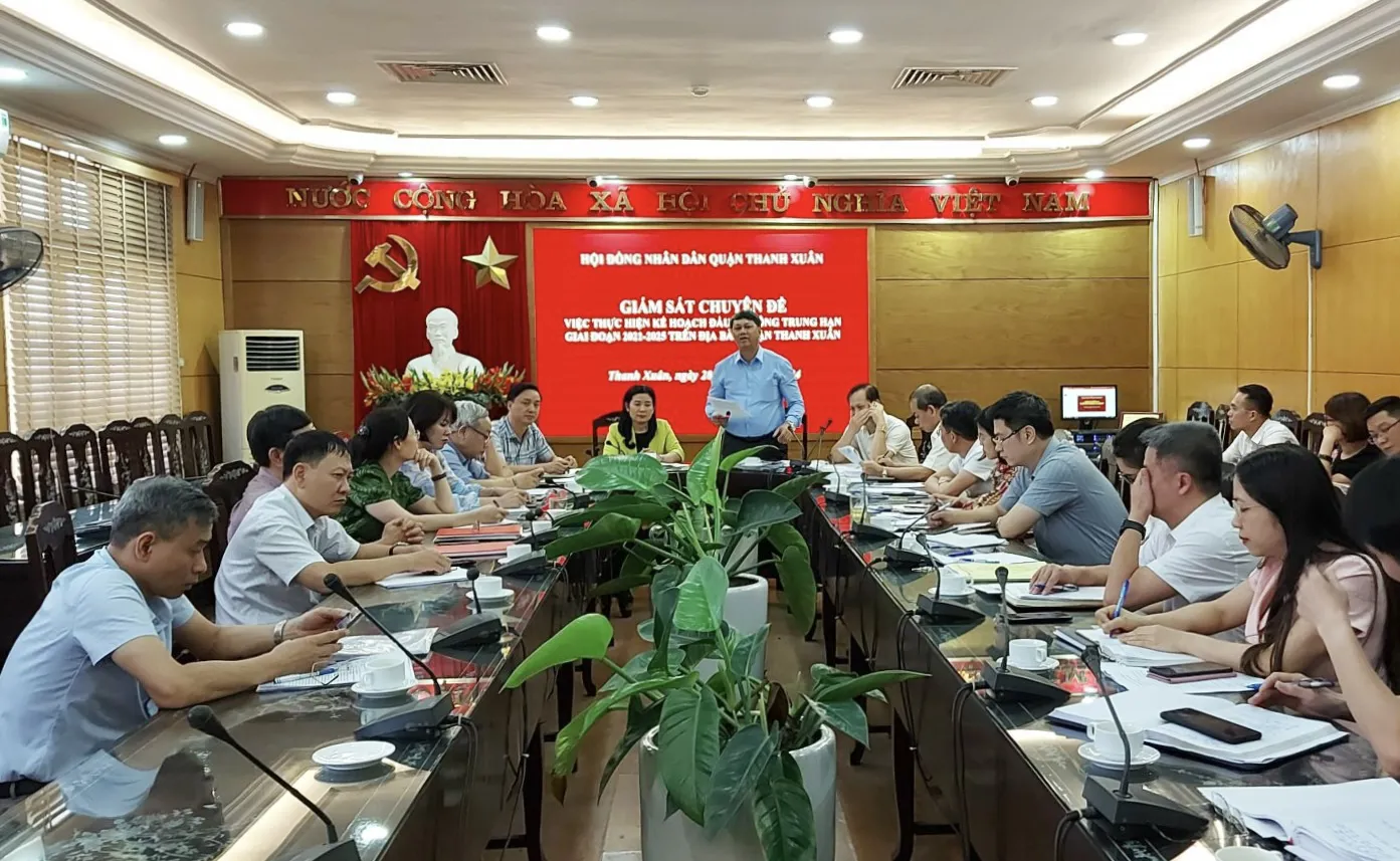 Năm 2024, quận Thanh Xuân có 134 dự án đầu tư công hoàn thành