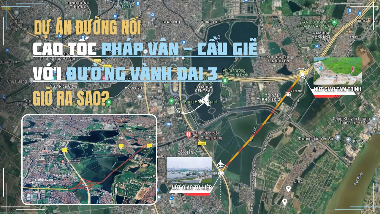 Dự án đường nối cao tốc Pháp Vân-Cầu Giẽ, đường Vành đai 3 giờ ra sao?