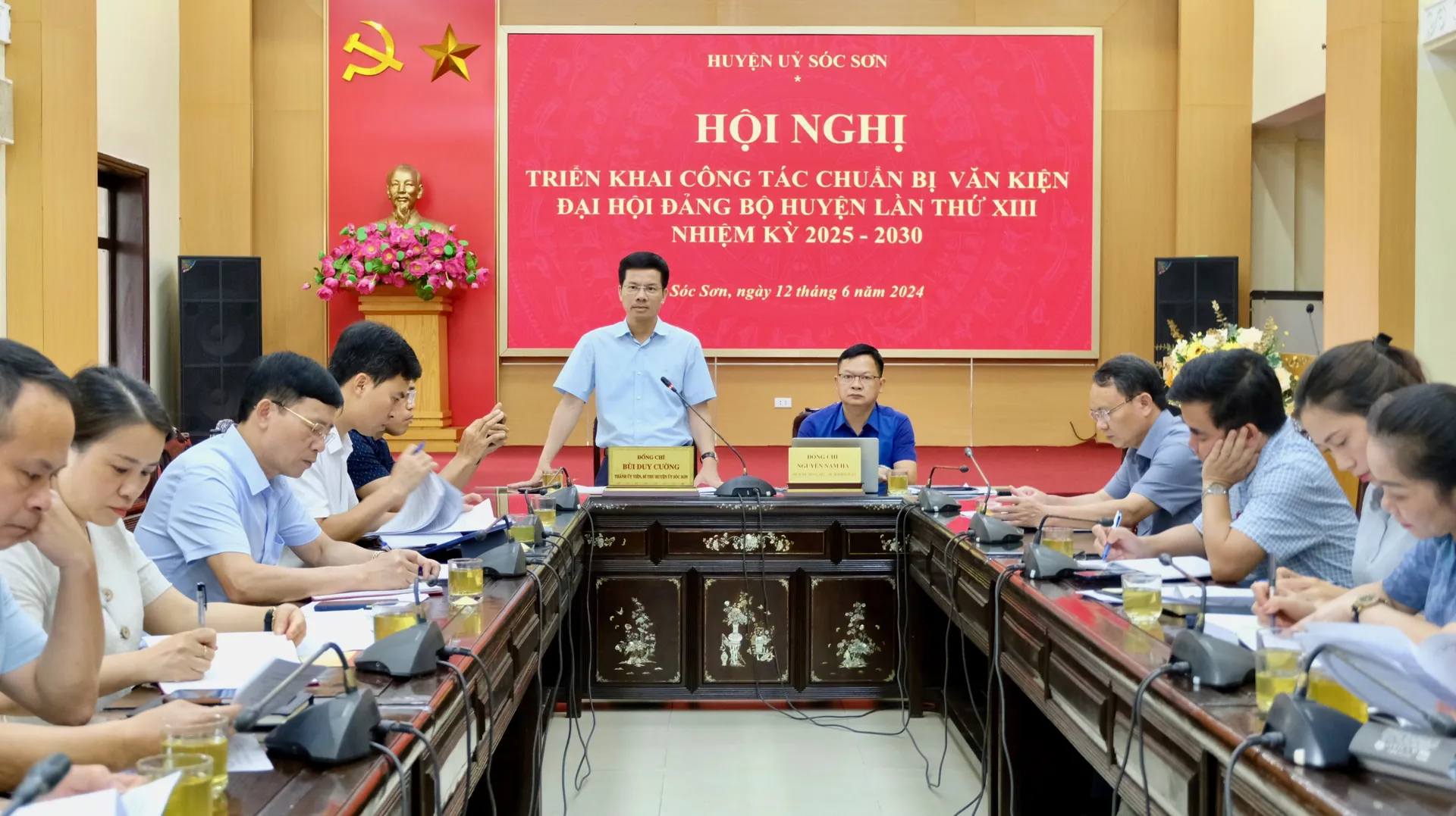 Huyện Sóc Sơn: bảo đảm tiến độ, chất lượng báo cáo chính trị Đại hội XIII