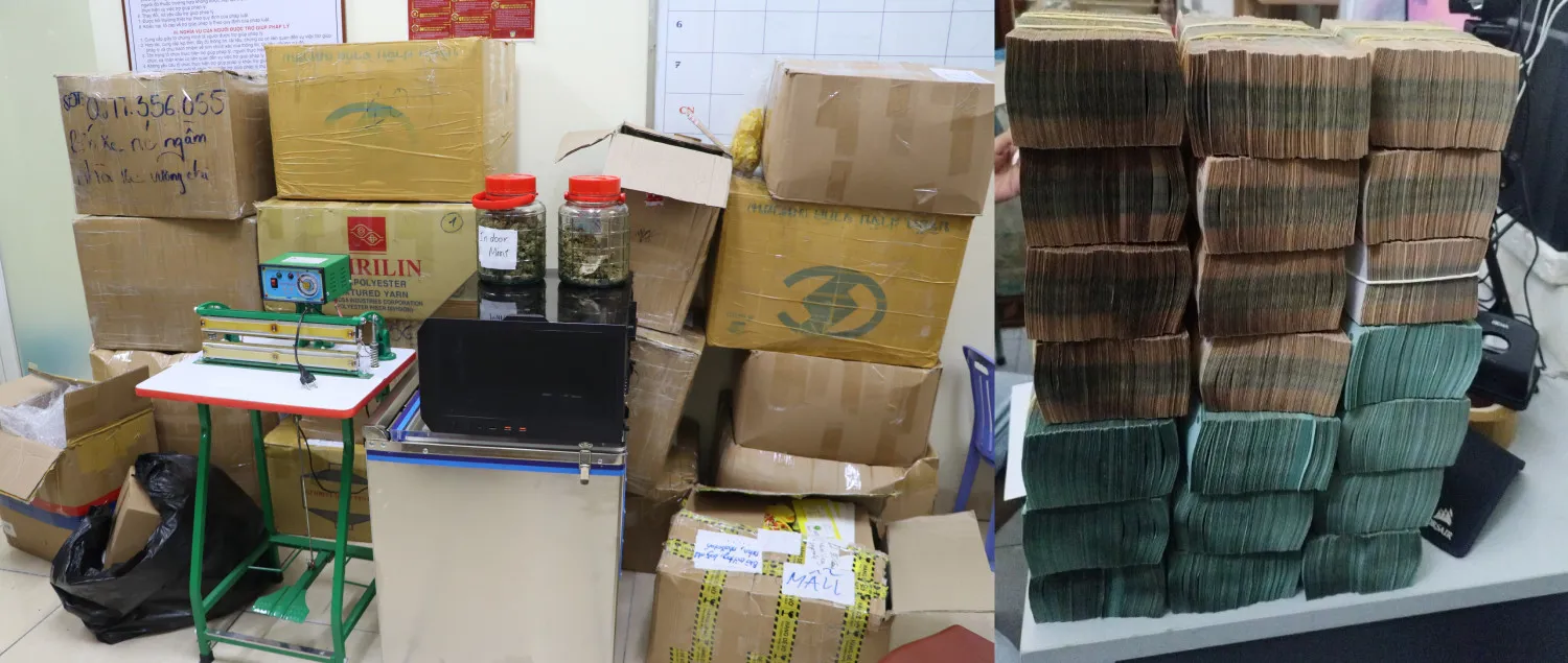 Triệt phá đường dây lợi dụng không gian mạng mua bán cần sa