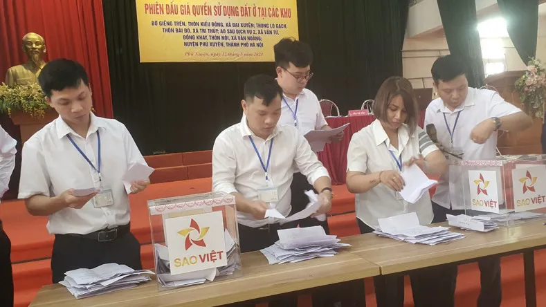 Phú Xuyên chuẩn bị đấu giá 13 thửa đất có giá khởi điểm 26,6 tỷ đồng