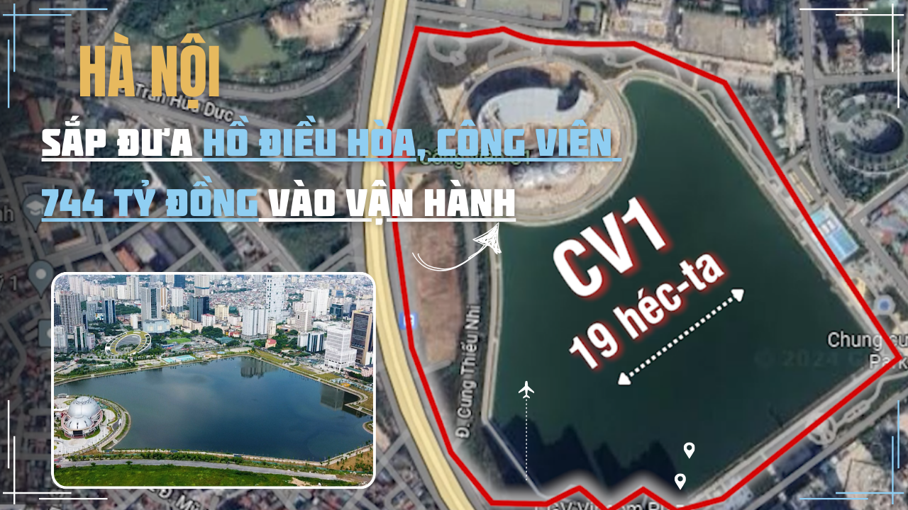 Hà Nội sắp đưa hồ điều hòa, công viên 744 tỷ đồng vào vận hành