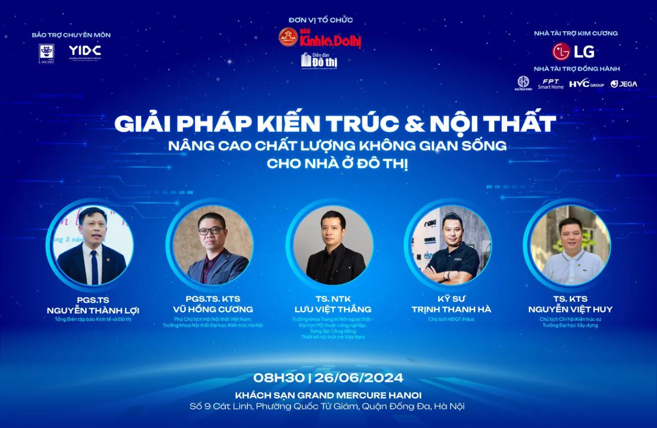 Sáng 26/6, sẽ diễn ra toạ đàm về nâng cao chất lượng không gian sống cho nhà ở đô thị