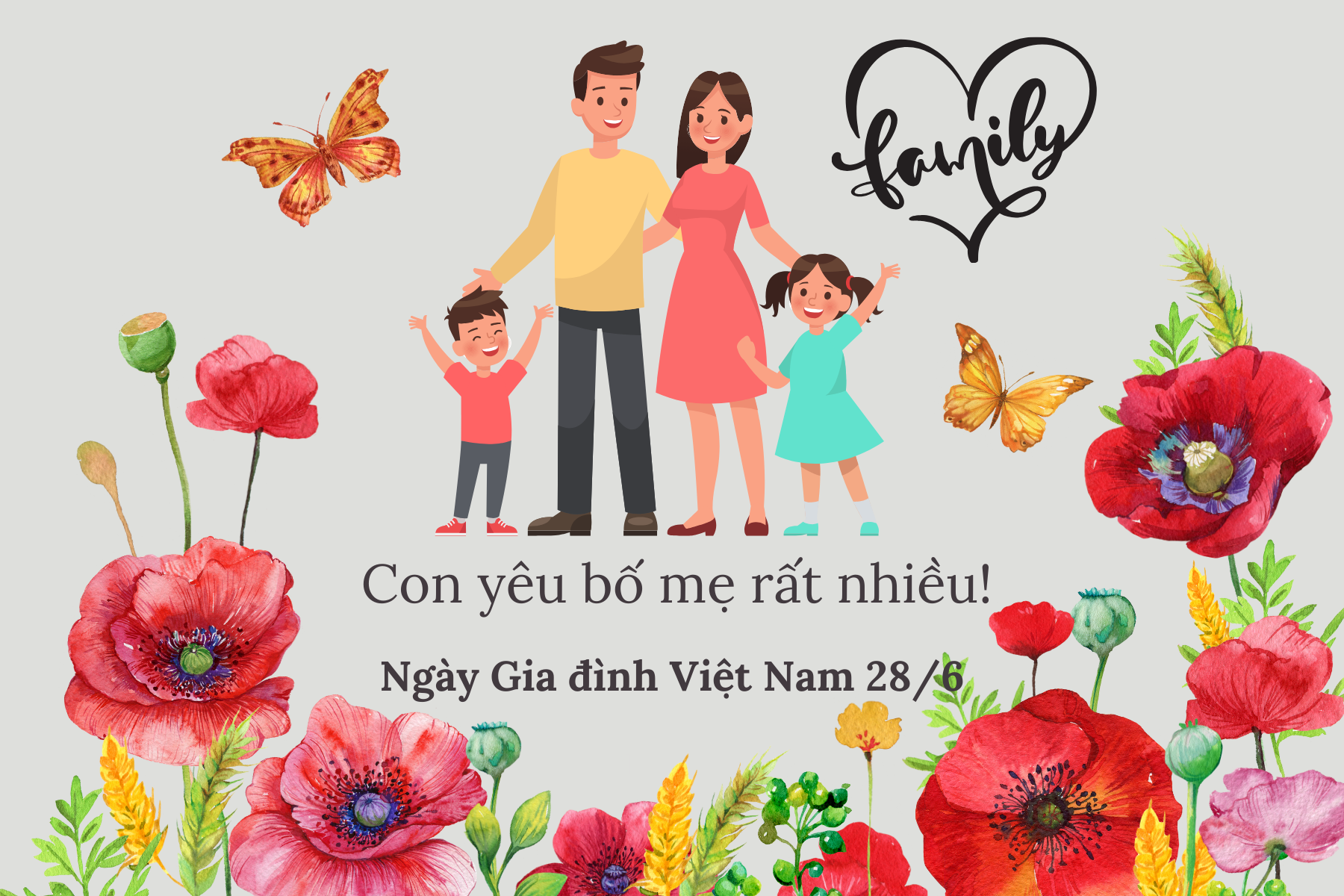 Lời chúc ý nghĩa tặng bố, mẹ nhân Ngày Gia đình Việt Nam 28/6