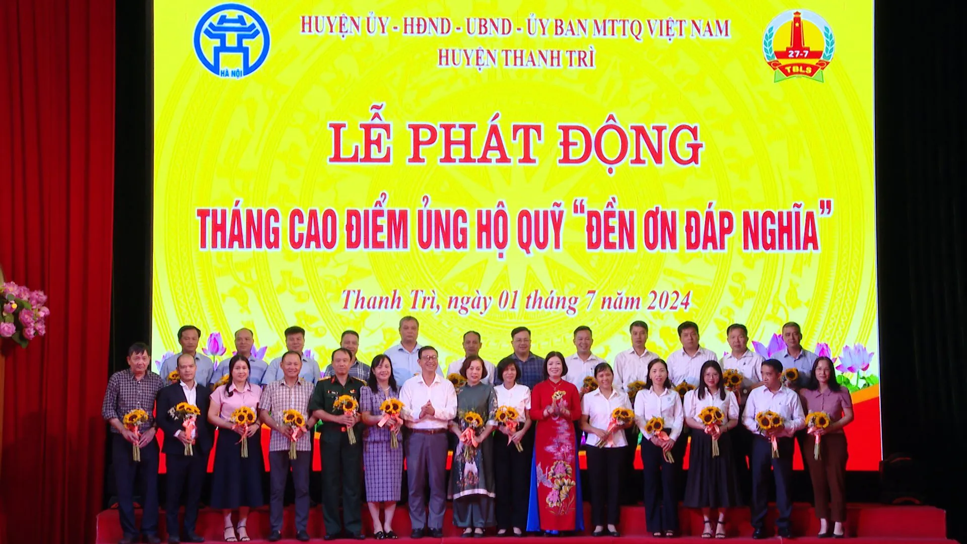 Gần 2 tỷ đồng ủng hộ Quỹ “Đền ơn đáp nghĩa” huyện Thanh Trì