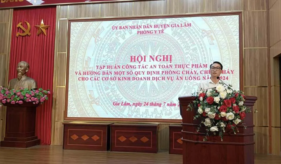 Huyện Gia Lâm: tập huấn về an toàn thực phẩm cho các xã, thị trấn