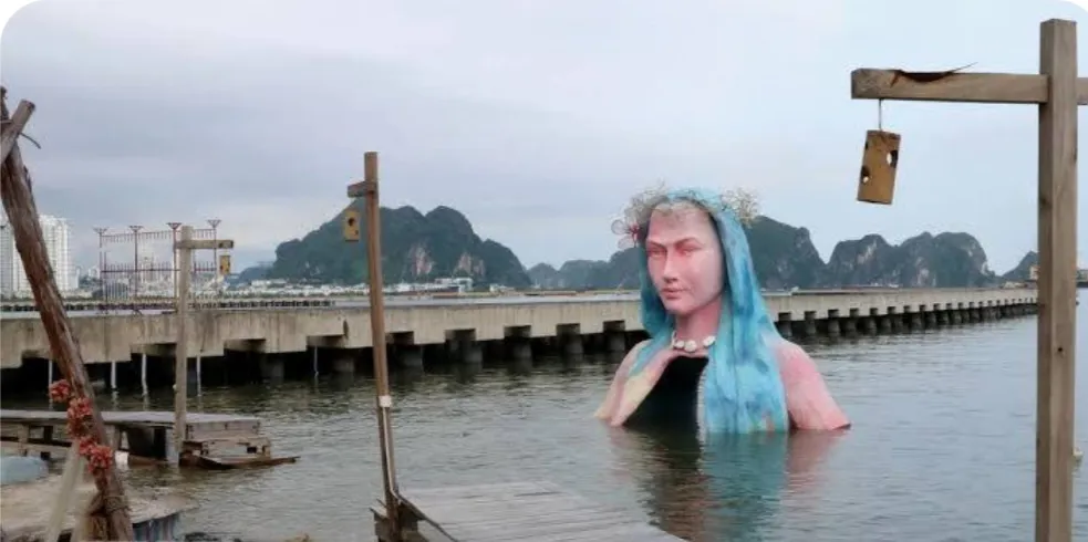 Quảng Ninh: sẽ di dời bức tượng lạ mang tên “ Nữ thần san hô”