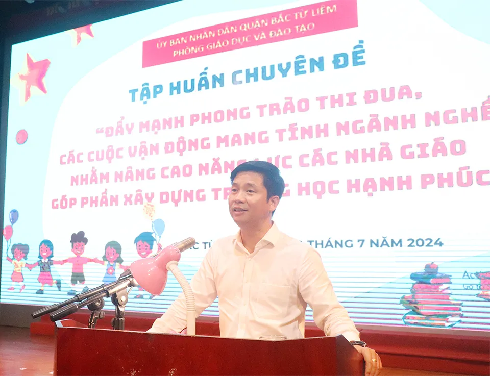 Quận Bắc Từ Liêm nâng cao năng lực nhà giáo, xây dựng trường học hạnh phúc