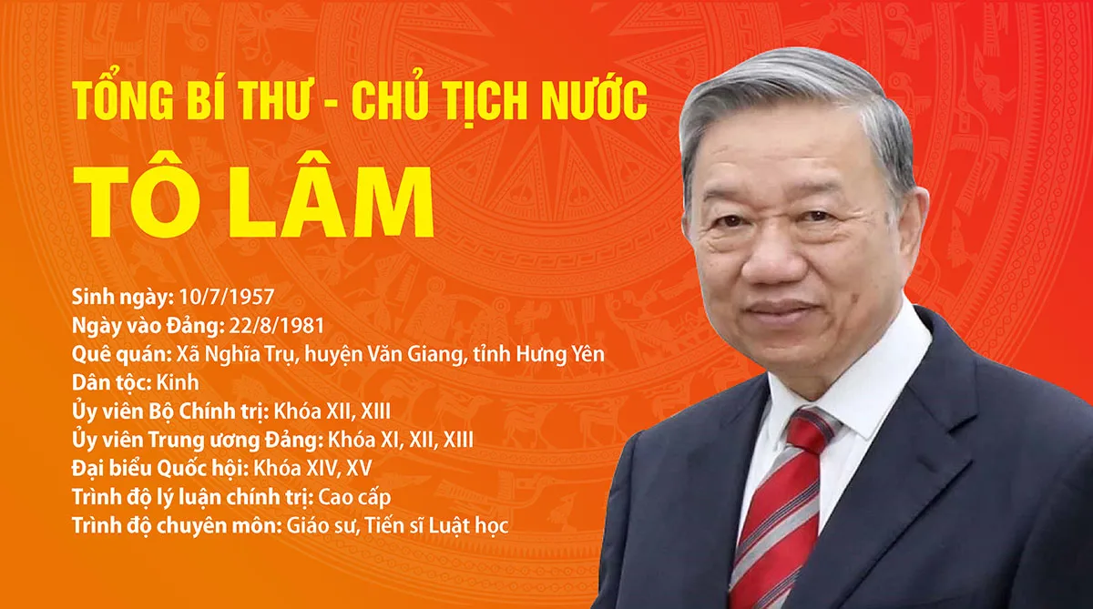 Tóm tắt tiểu sử Tổng Bí thư, Chủ tịch nước Tô Lâm