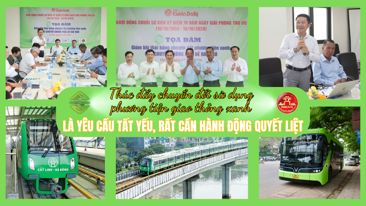 Chuyển đổi giao thông xanh – Cần hành động quyết liệt, thực chất 