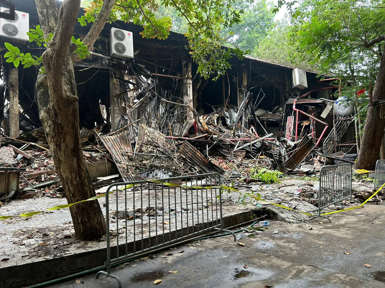 Quận Ba Đình thông tin nguyên nhân vụ cháy tại phố Phó Đức Chính