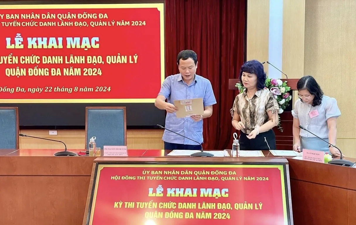 Quận Đống Đa khai mạc kỳ thi tuyển chức danh lãnh đạo, quản lý