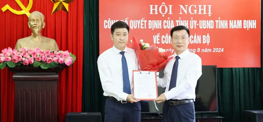 Ông Phạm Thanh Bình được bổ nhiệm làm Giám đốc Sở Tài chính tỉnh Nam Định