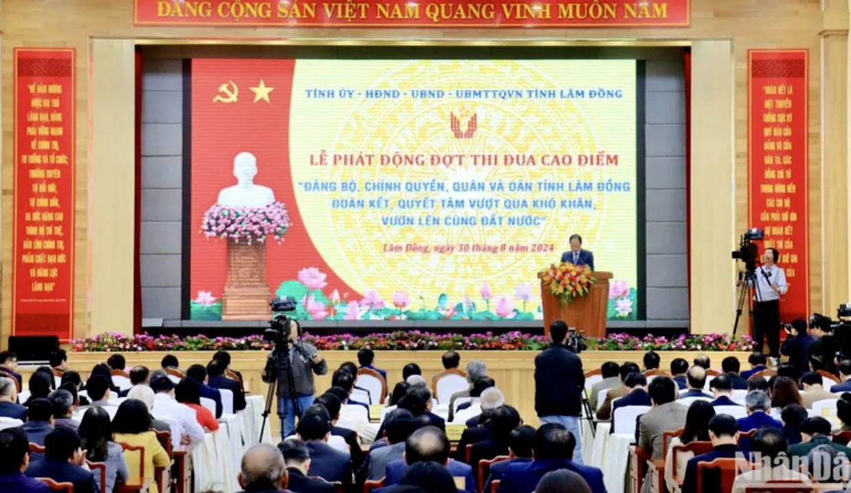 Lâm Đồng: đoàn kết, quyết tâm vượt khó, vươn lên cùng đất nước