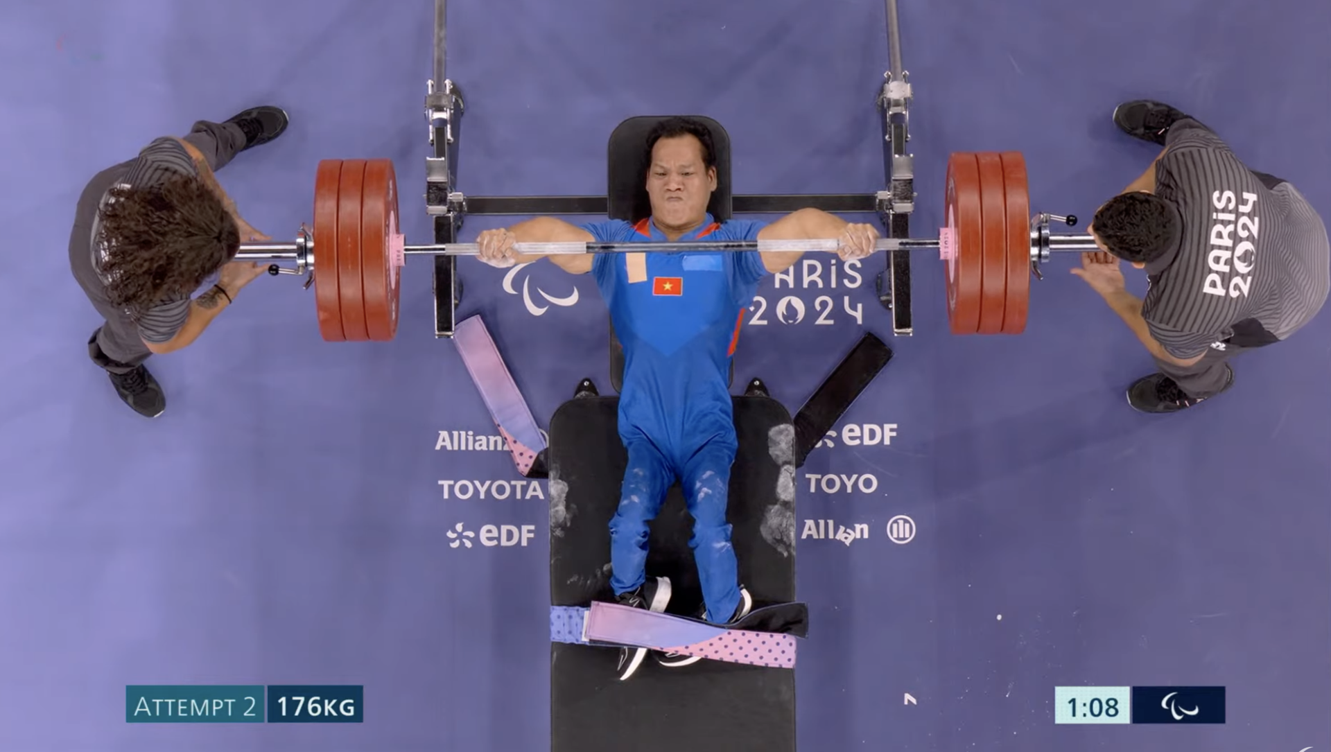 Lực sĩ Lê Văn Công giành Huy chương Đồng Paralympic Paris 2024