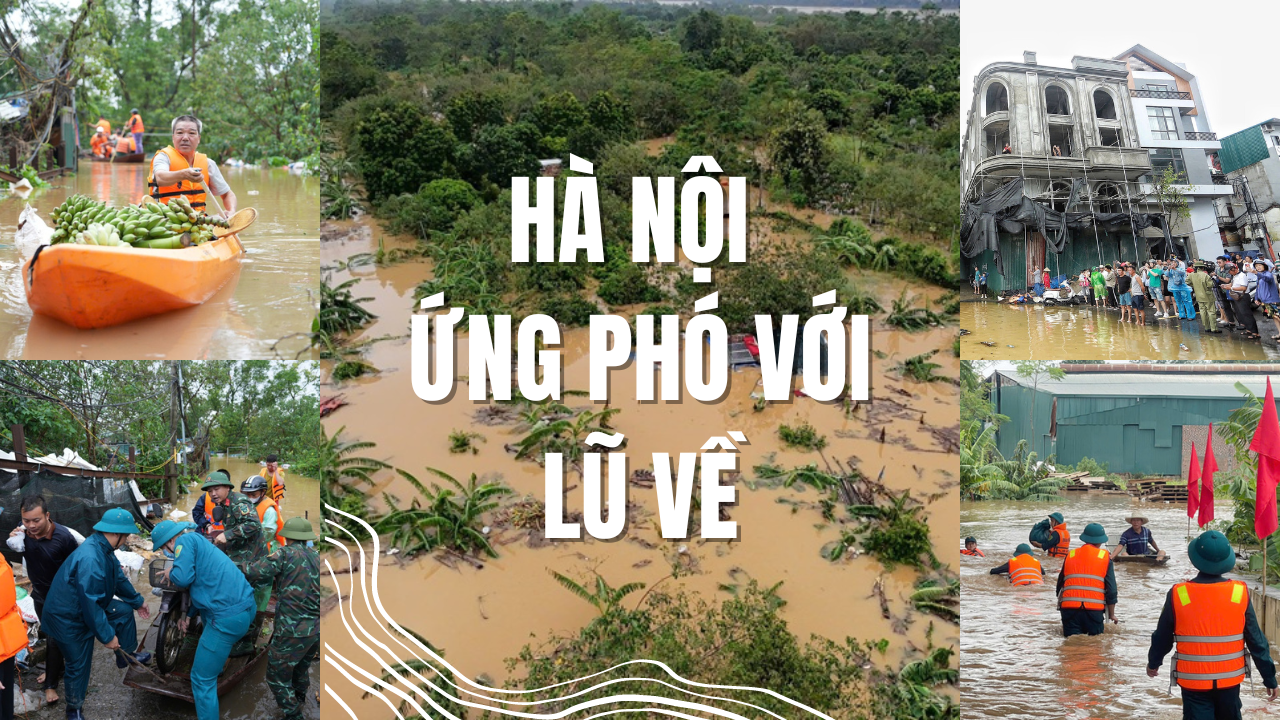 Người dân nhiều nơi ở Hà Nội chủ động ứng phó với mưa lũ