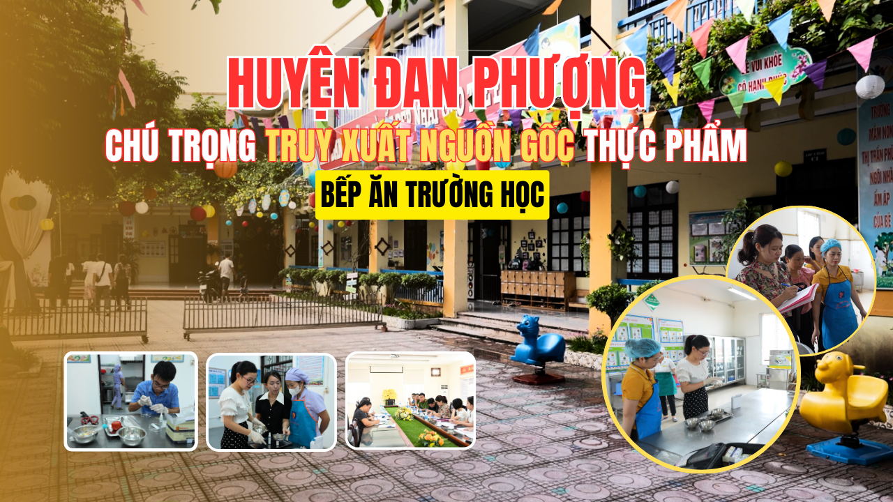 Huyện Đan Phượng chú trọng truy xuất nguồn gốc thực phẩm bếp ăn trường học
