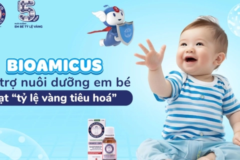 Cùng BioAmicus hỗ trợ hệ tiêu hóa của trẻ khỏe mạnh