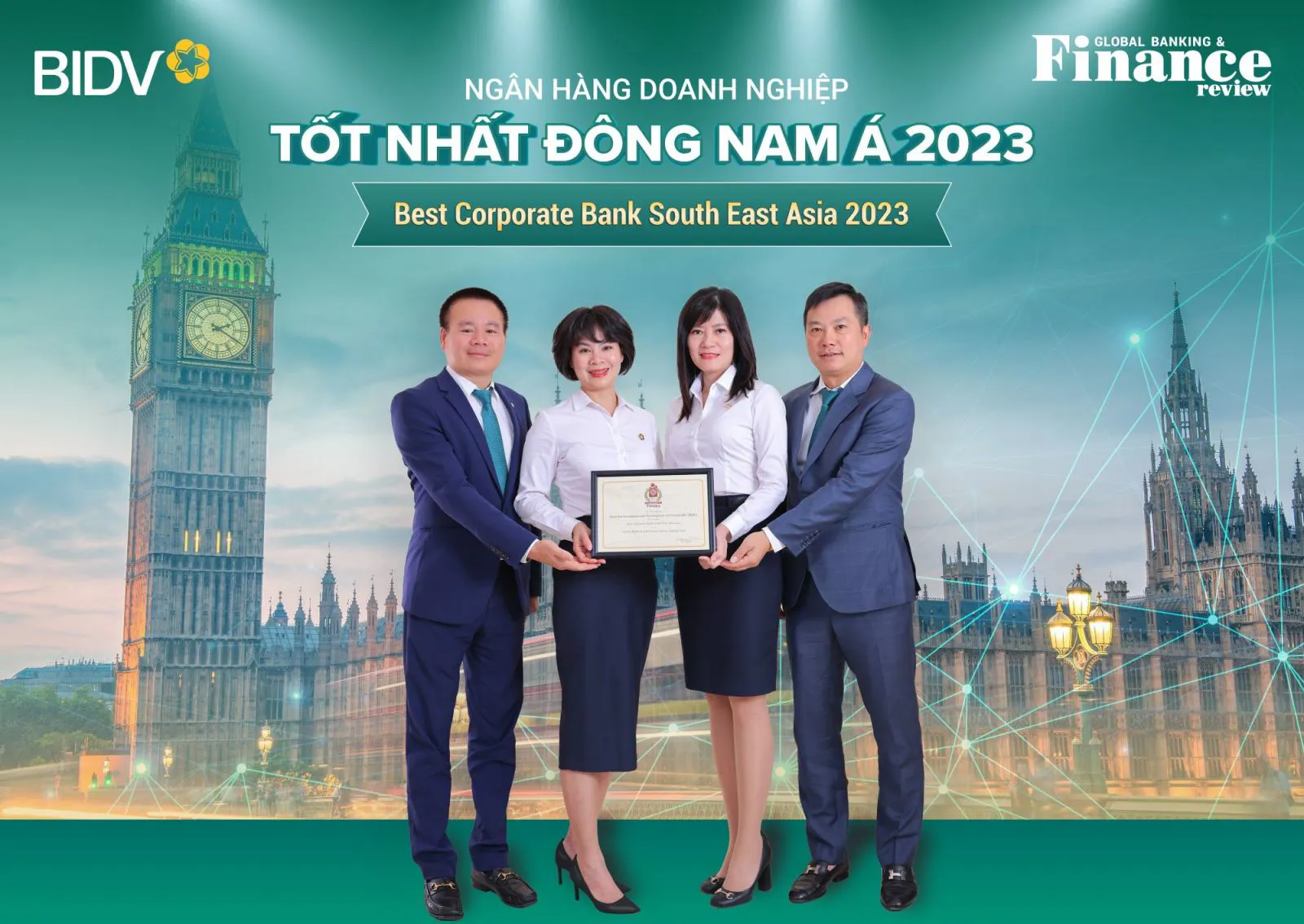 BIDV giữ vững vị trí Ngân hàng SME và Ngân hàng Doanh nghiệp tốt nhất