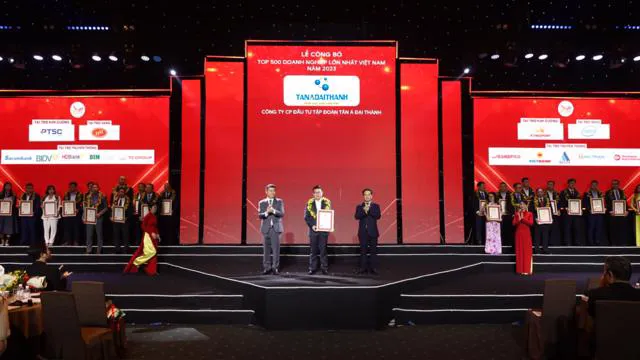 Tân Á Đại Thành tăng bậc trong Top doanh nghiệp tư nhân lớn nhất Việt Nam