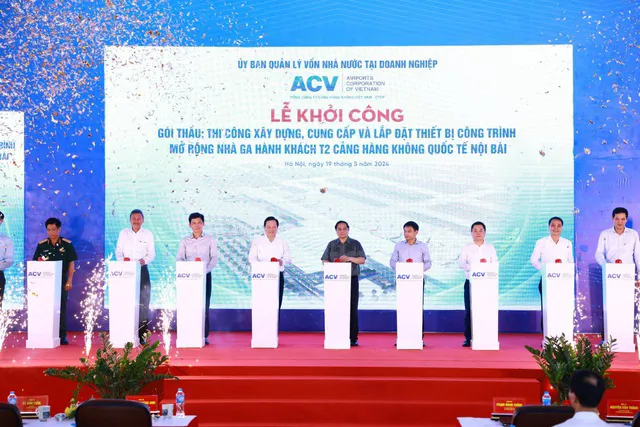 Khởi công mở rộng nhà ga T2 sân bay Nội Bài