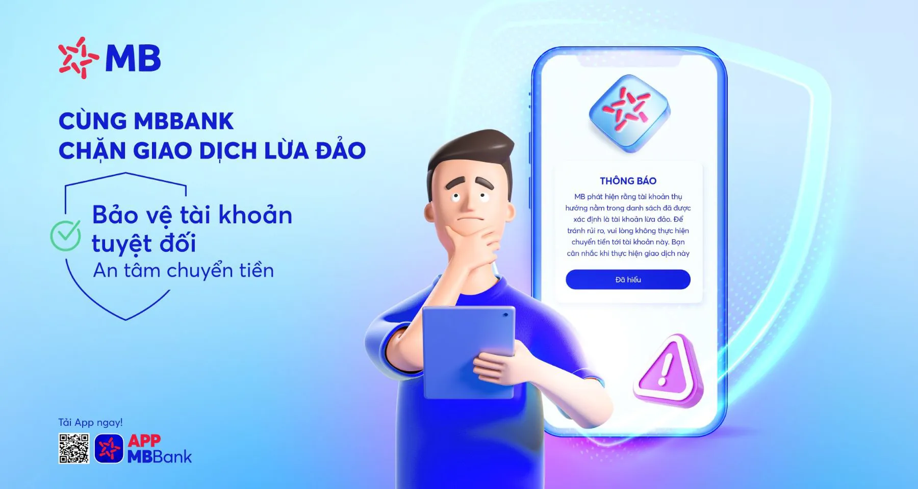 MB thêm tính năng nhận diện tài khoản lừa đảo khi chuyển tiền