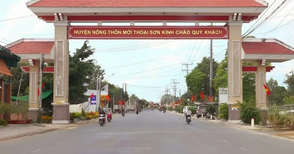 Huyện Thoại Sơn (An Giang) đạt chuẩn nông thôn mới nâng cao