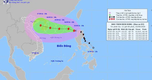 Thủ tướng chỉ đạo khẩn trương ứng phó bão số 3